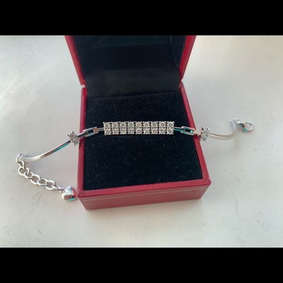18k white gold Diamond bracelet - Picture 7 of 10